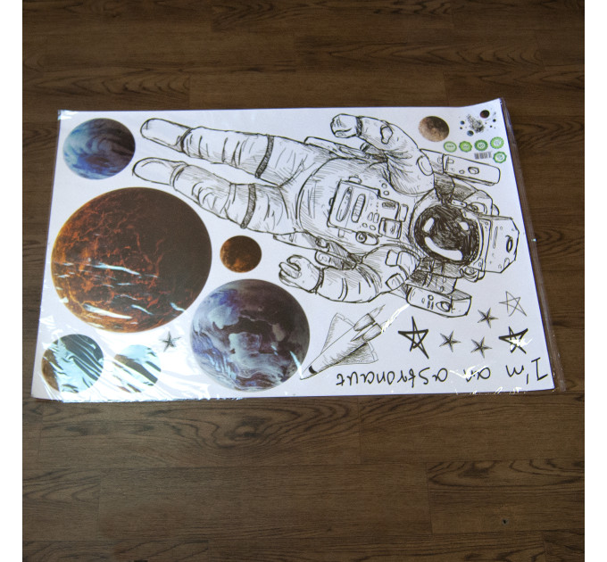 Интерьерная наклейка SS Космонавт XL8335 90х60см