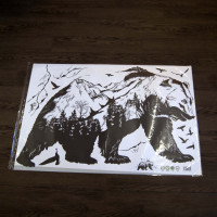 Интерьерная наклейка ZOO Черный Горный медведь XL8271 90х60см