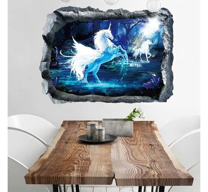 Интерьерная наклейка ZOO Единорог XH7240 70х50см