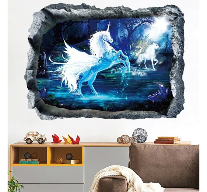 Интерьерная наклейка ZOO Единорог XH7240 70х50см