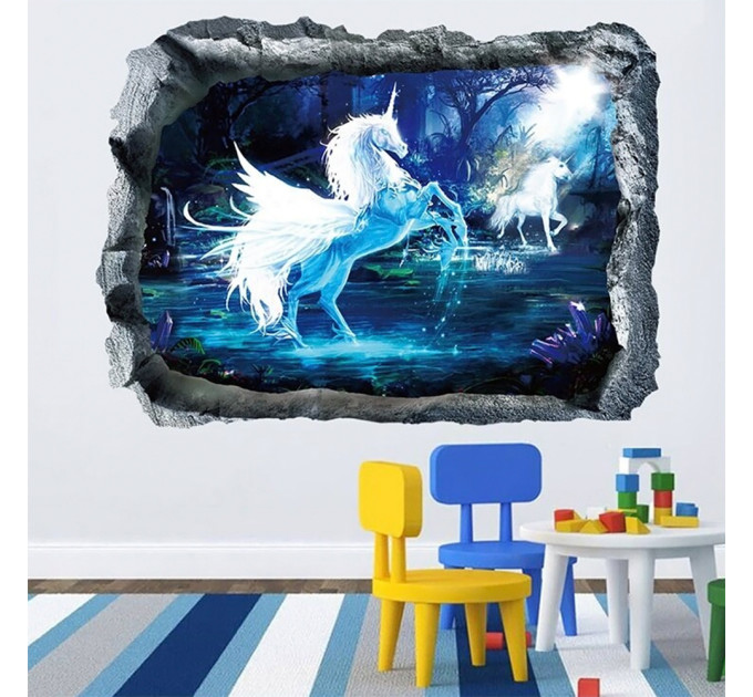 Интерьерная наклейка ZOO Единорог XH7240 70х50см