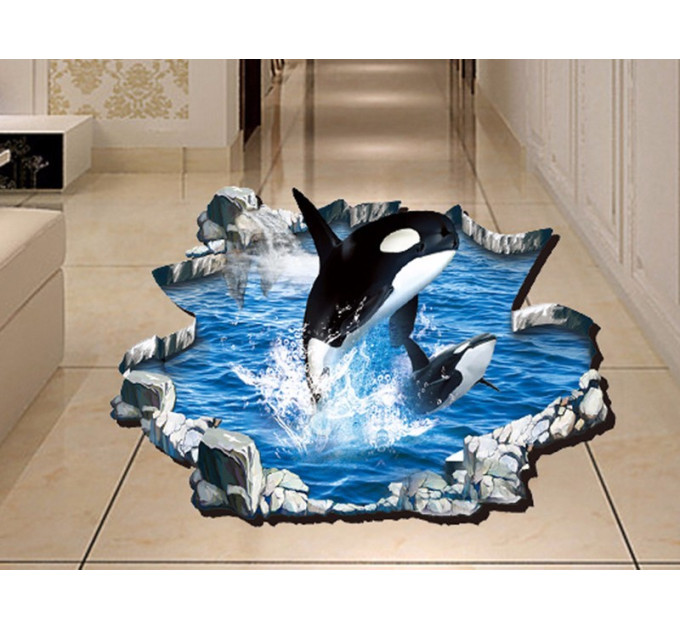 Інтер'єрна наклейка ZOO Касатка 3D69006 90х60см