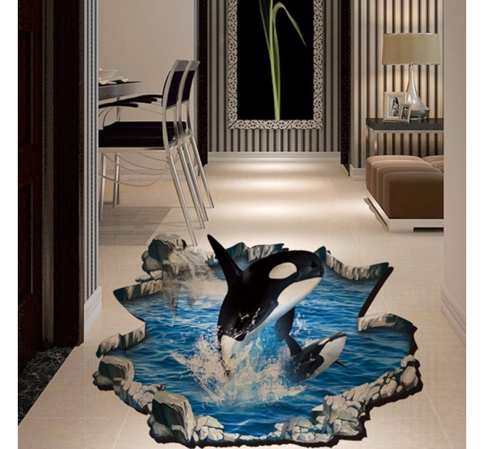 Інтер'єрна наклейка ZOO Касатка 3D69006 90х60см