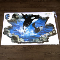 Інтер'єрна наклейка ZOO Касатка 3D69006 90х60см