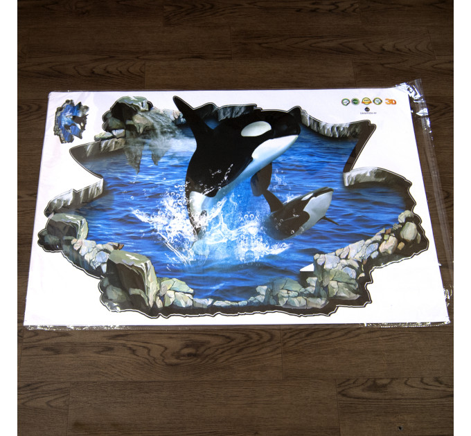 Інтер'єрна наклейка ZOO Касатка 3D69006 90х60см