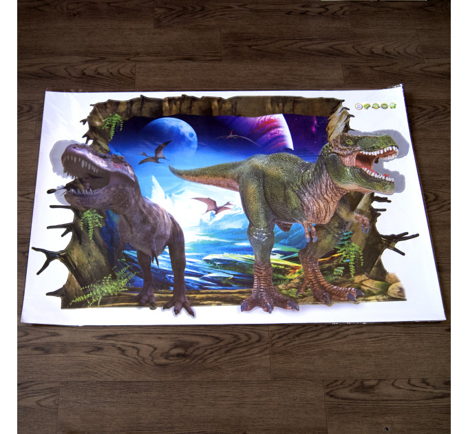 Интерьерная наклейка ZOO Мир Динозавров AY9265 90х60см