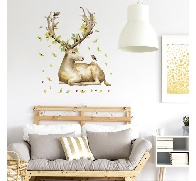 Интерьерная наклейка ZOO Олень JM7354 90х60см