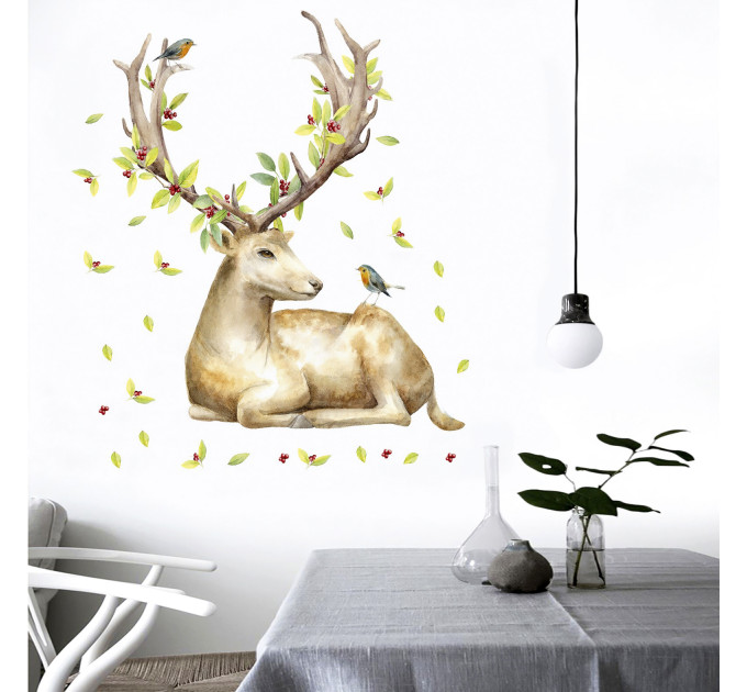 Интерьерная наклейка ZOO Олень JM7354 90х60см