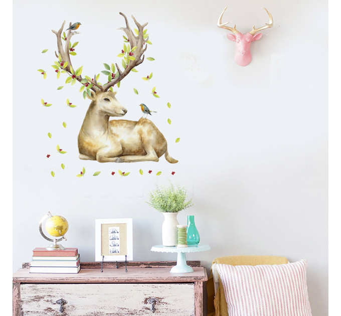 Интерьерная наклейка ZOO Олень JM7354 90х60см