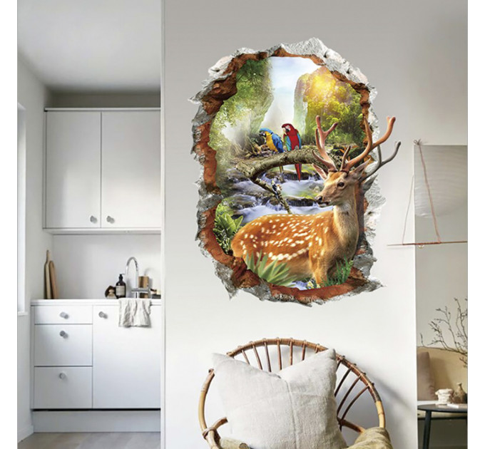 Интерьерная наклейка ZOO Олень XH7253 70х50см