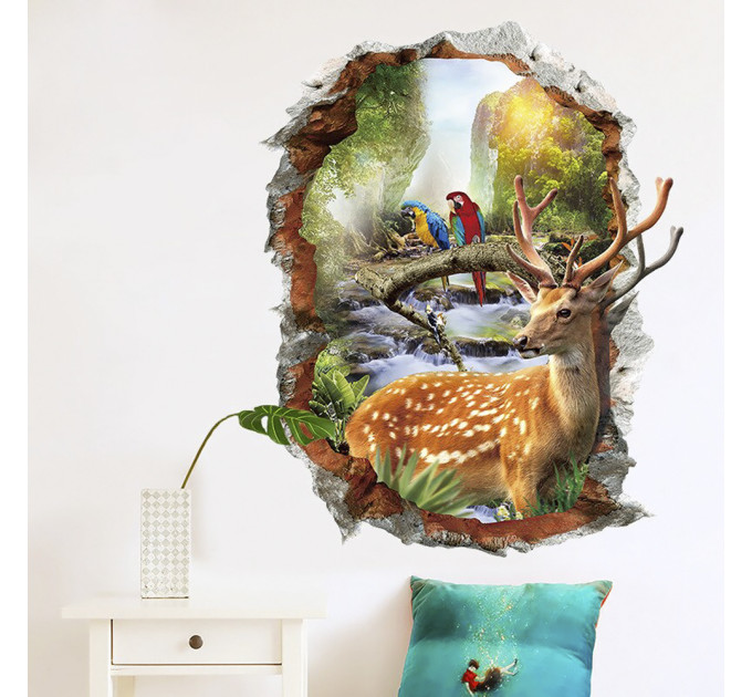 Интерьерная наклейка ZOO Олень XH7253 70х50см