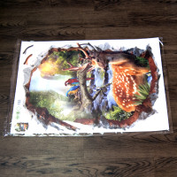 Интерьерная наклейка ZOO Олень XH7253 70х50см