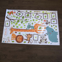 Интерьерная наклейка Детская фоторамка Животные SK9206 90х60см