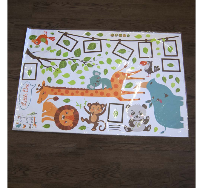 Интерьерная наклейка Детская фоторамка Животные SK9206 90х60см