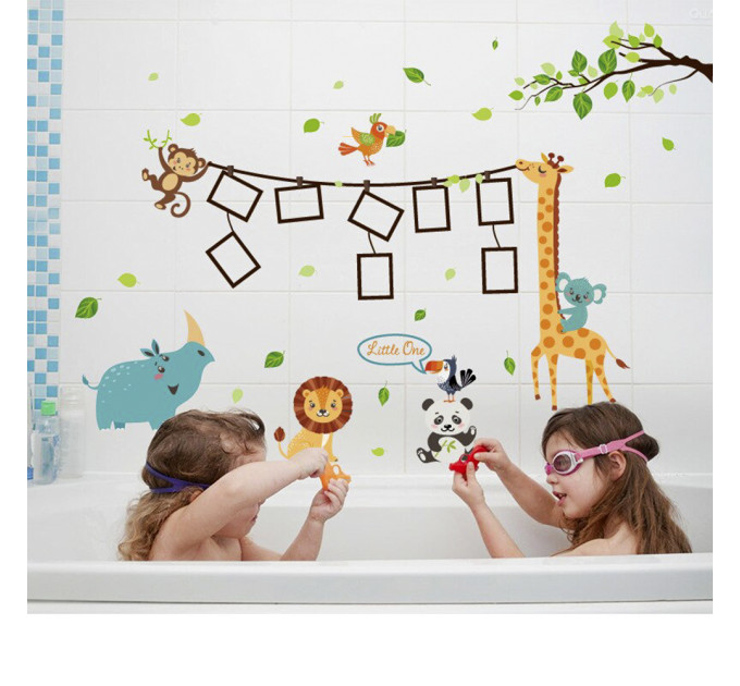 Интерьерная наклейка Детская фоторамка Животные SK9206 90х60см