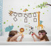 Интерьерная наклейка Детская фоторамка Животные SK9206 90х60см
