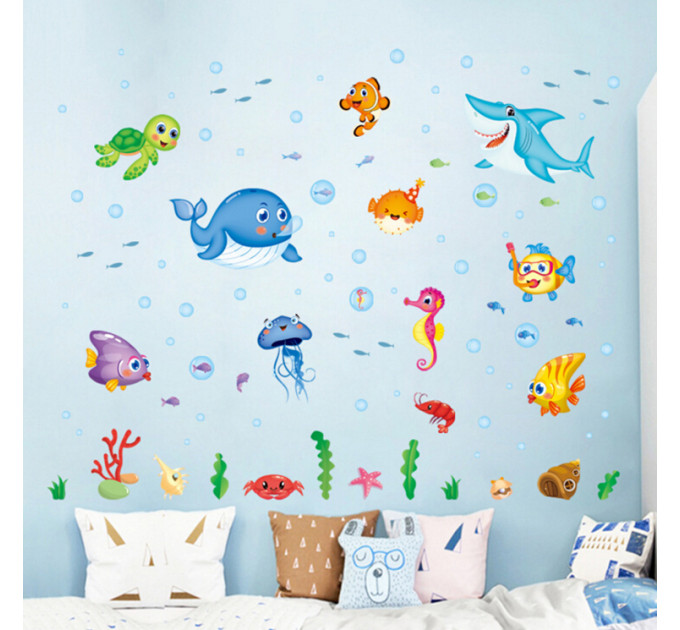 Интерьерная наклейка Детская Подводный мир XL7206 70х50см