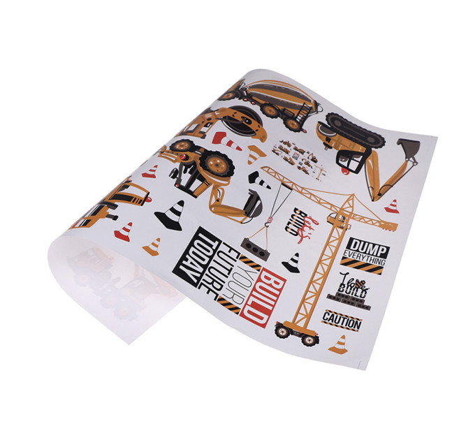 Интерьерная наклейка Детская Строительные Машины SK6076 60х45см