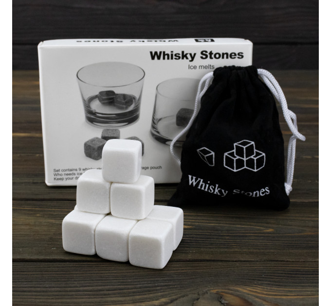 Камни для виски Whisky Stones (белые)