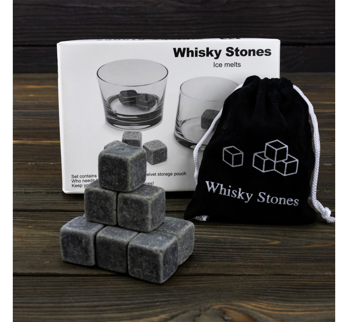 Камни для виски Whisky Stones (серые)