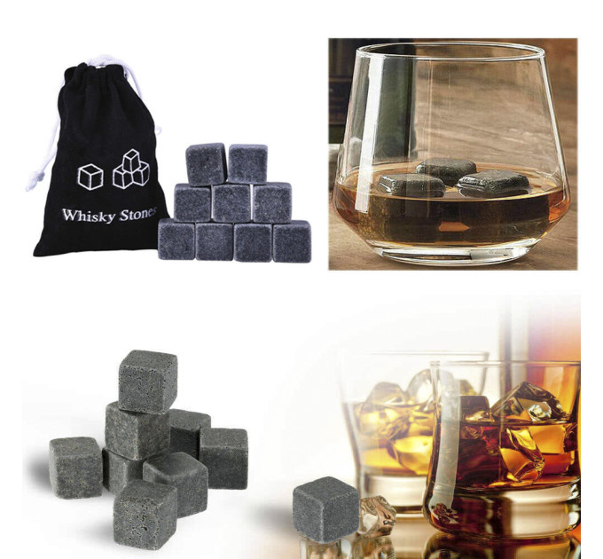Камни для виски Whisky Stones (серые)