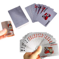 Карты игральные пластиковые (серебряные) Карты игральные пластиковые (серебряные)