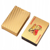 Карты игральные пластиковые (золотые) Карты игральные пластиковые (золотые)