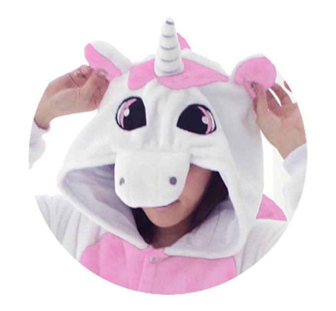 Кигуруми детский Единорог (белый) 130