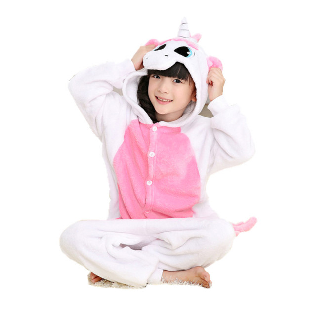 Кигуруми детский Единорог (белый) 130