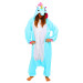 Кигуруми Единорог (голубой) L