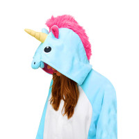 Кигуруми Единорог (голубой) XL