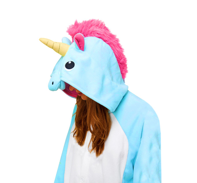 Кигуруми Единорог (голубой) XL