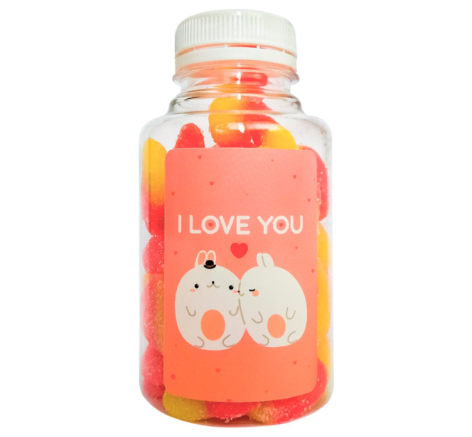 Конфеты в банке I LOVE YOU