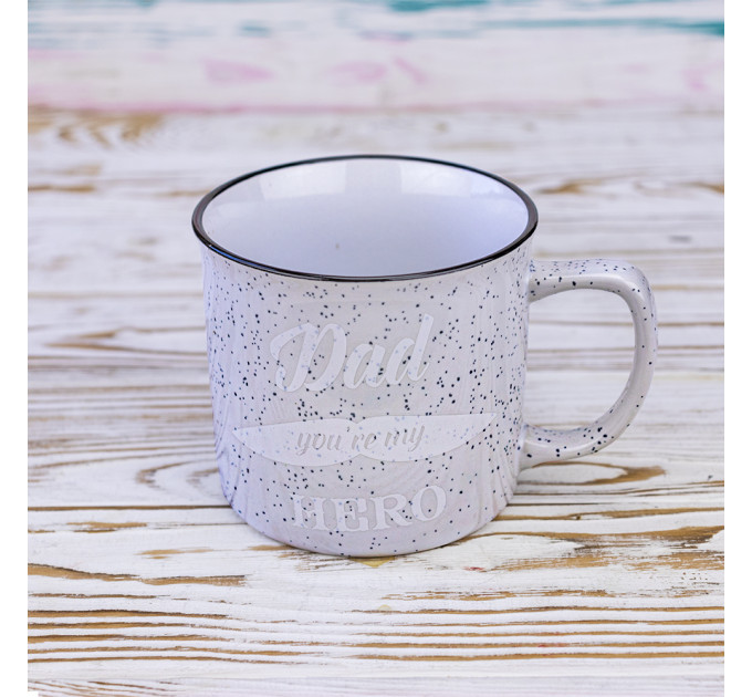 Кухоль для тата Dad you're my hero 400 мл 12741 (пісочний)