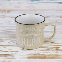 Кружка для папы My father hero 400 мл 12744 (песочный)