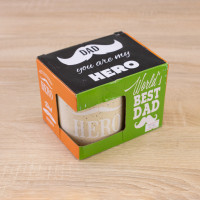 Кружка для папы My father hero 400 мл 12744 (песочный)