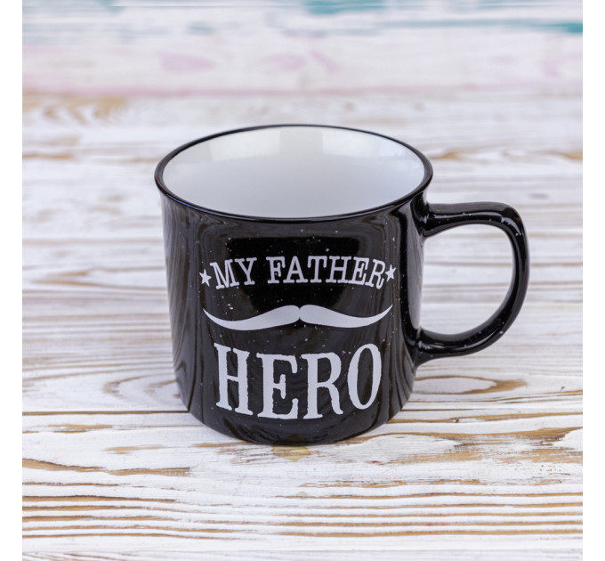 Кружка для тата My father hero 400 мл 12746 (чорний)