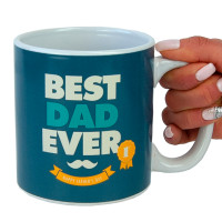 Кружка для папы Лучший ПАПА 600 мл (синий)