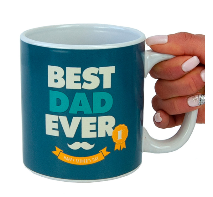 Кружка для тата Кращий ТАТА 600 мл (синій)