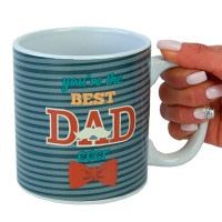 Кружка для папы Ты лучший папа на свете 600 мл (серый)