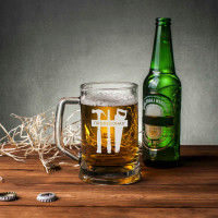 Кружка для пива "Професіонал" с ручкой в крафтовой коробке