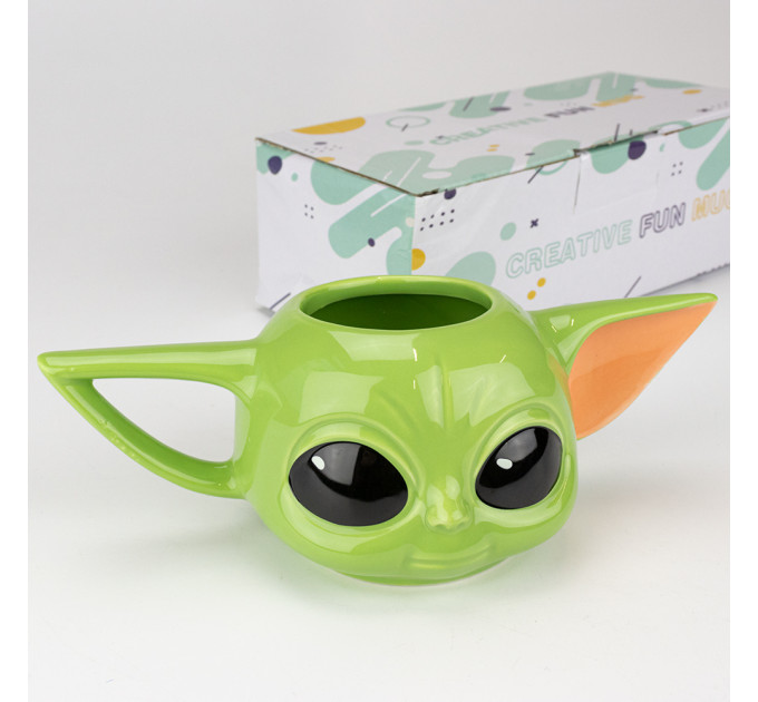Кружка фигурная Star Wars малыш Йода Мандалорец