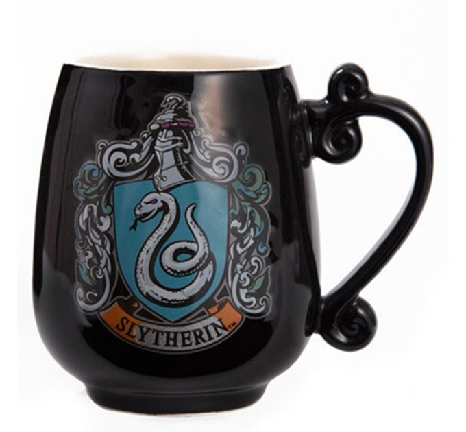 Кружка фигурная Гарри Поттер Слизерин (черная)