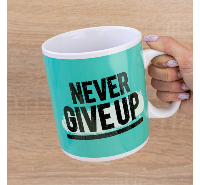 Кухоль Гігант Never give up