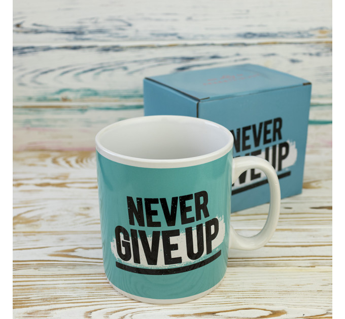 Кухоль Гігант Never give up