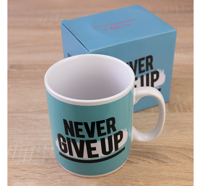 Кухоль Гігант Never give up