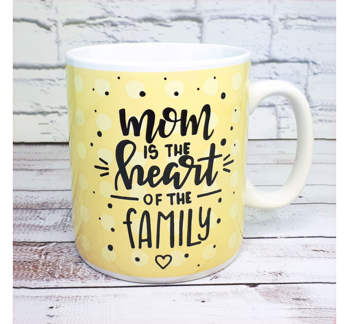 Кухоль Гігант Мама серце сім'ї