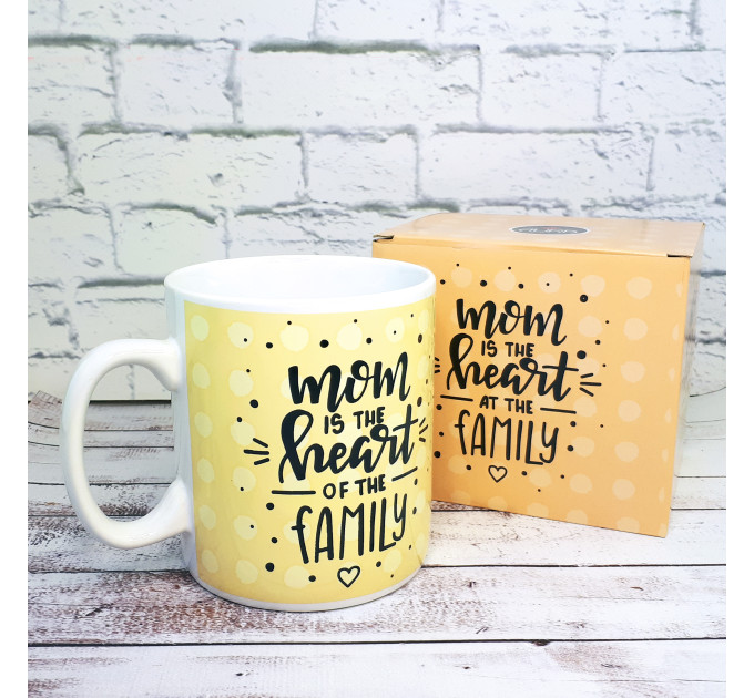 Кухоль Гігант Мама серце сім'ї