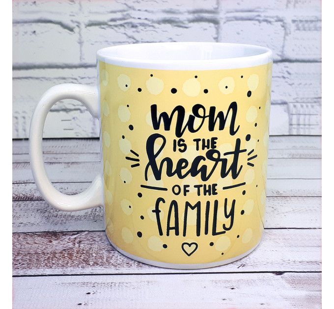 Кухоль Гігант Мама серце сім'ї