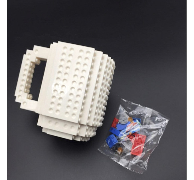 Кружка Лего конструктор (белая)